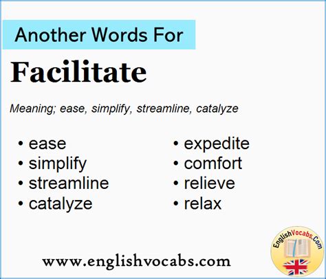 another word for facilitate